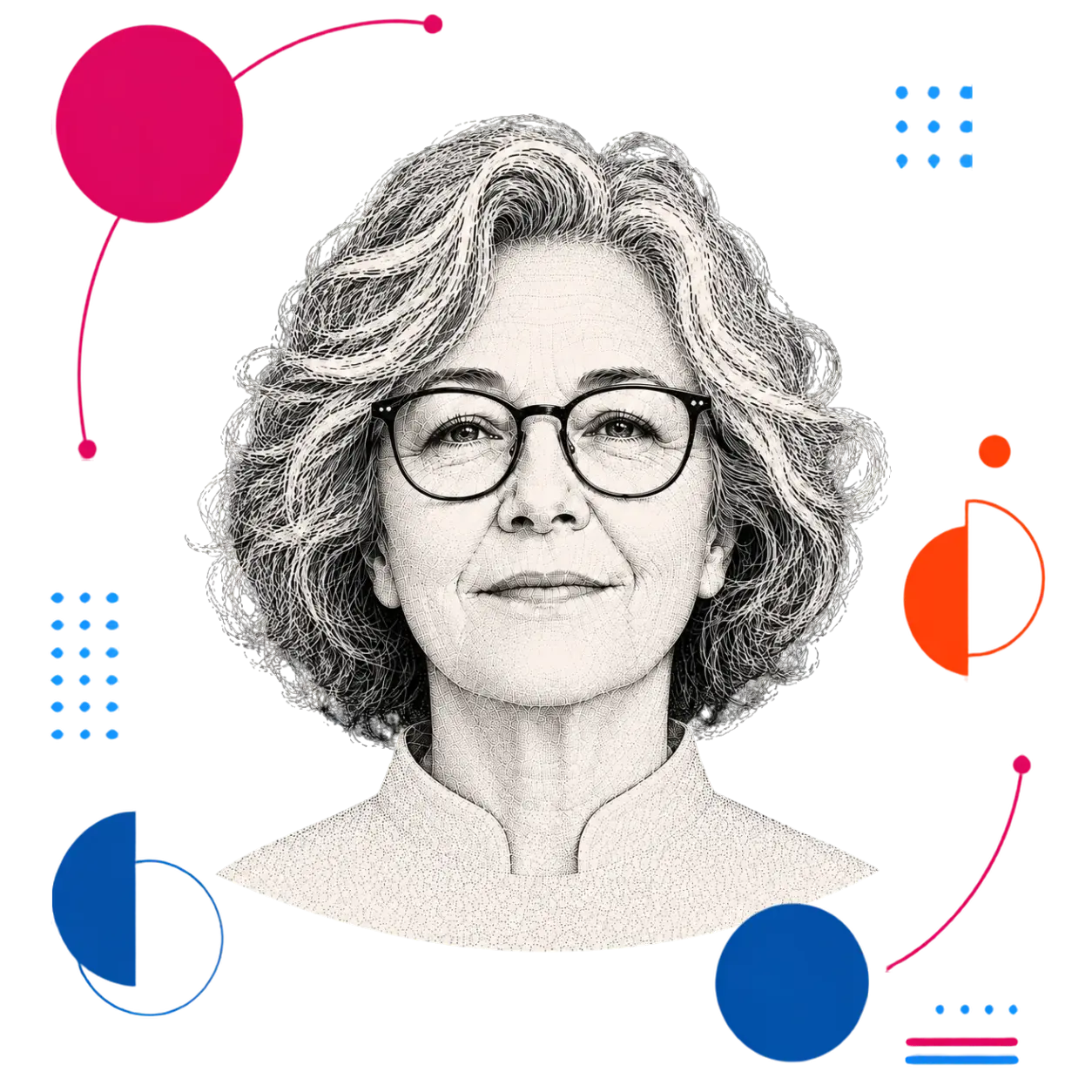 Ilustraci&oacute;n mujer adulta