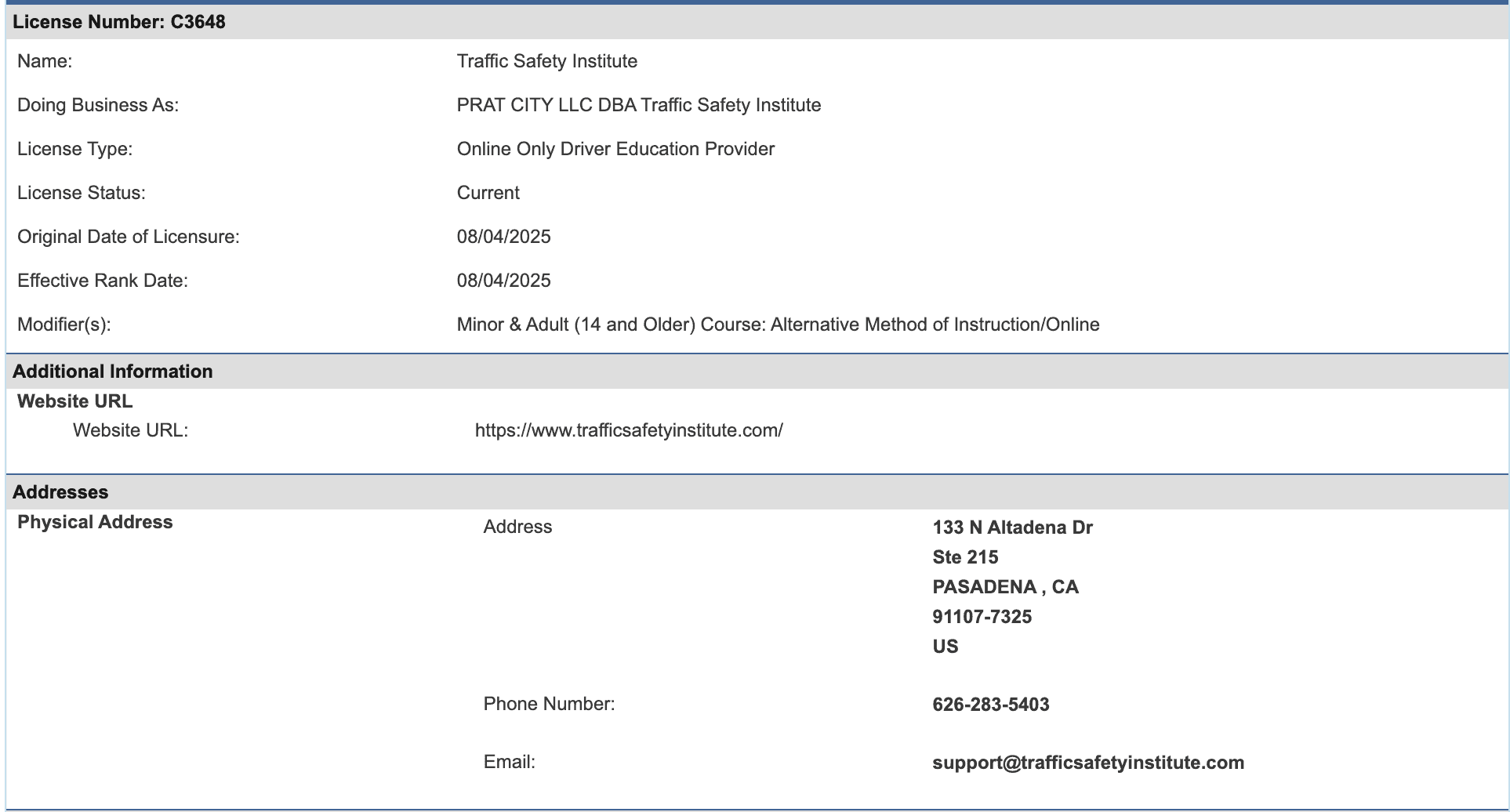 TX TDLR License #C3648