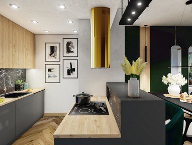 Gold range hood - gallery