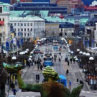 Bulwar Avenyn w Goteborgu.